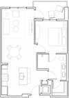 A3 Floor Plan A3 Floor Plan at The Q Topanga, California, 91367
